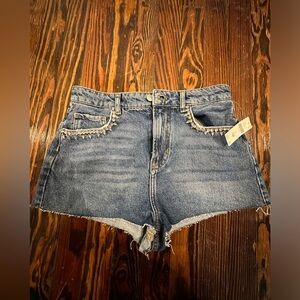 Anthropologie NWT piclo Jean embellished shorts